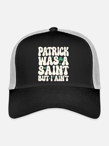 Patrick était un saint mais je ne suis pas la Saint-Patrick - Casquette trucker  - noir/gris pierre - Devant