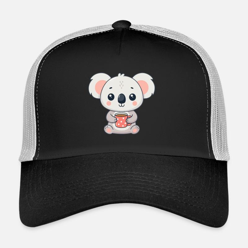 Cute Koala with Coffee Trucker Cap