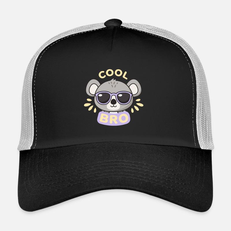 Coole Koala-Lila Gläser Trucker Cap