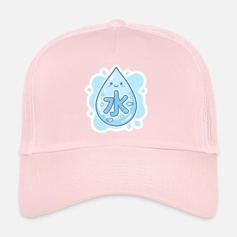 水, Mizu, Eau Casquette trucker 