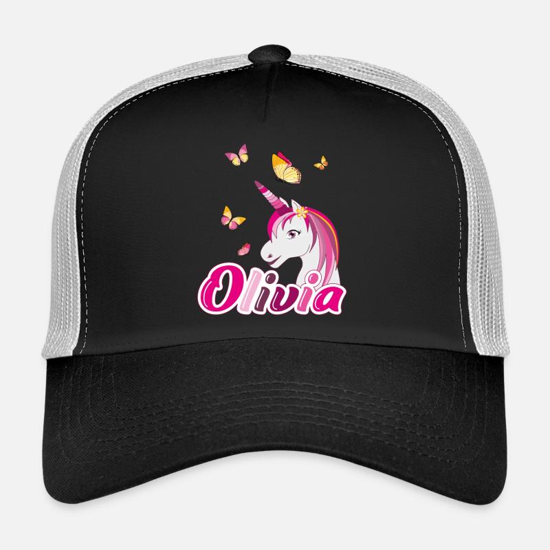 Olivia Einhorn mit Schmetterlingen Trucker Cap