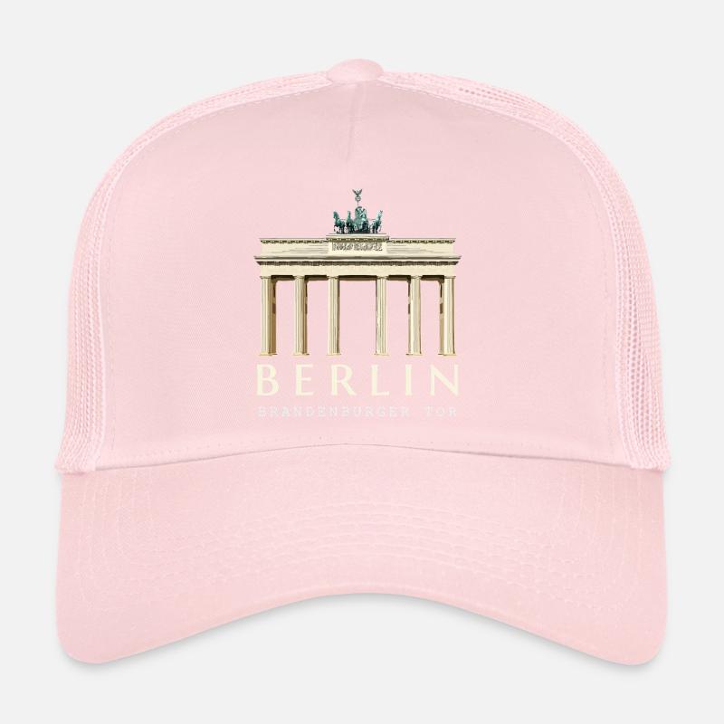 Berlin, hand drawing Brandenburg Gate Trucker Cap