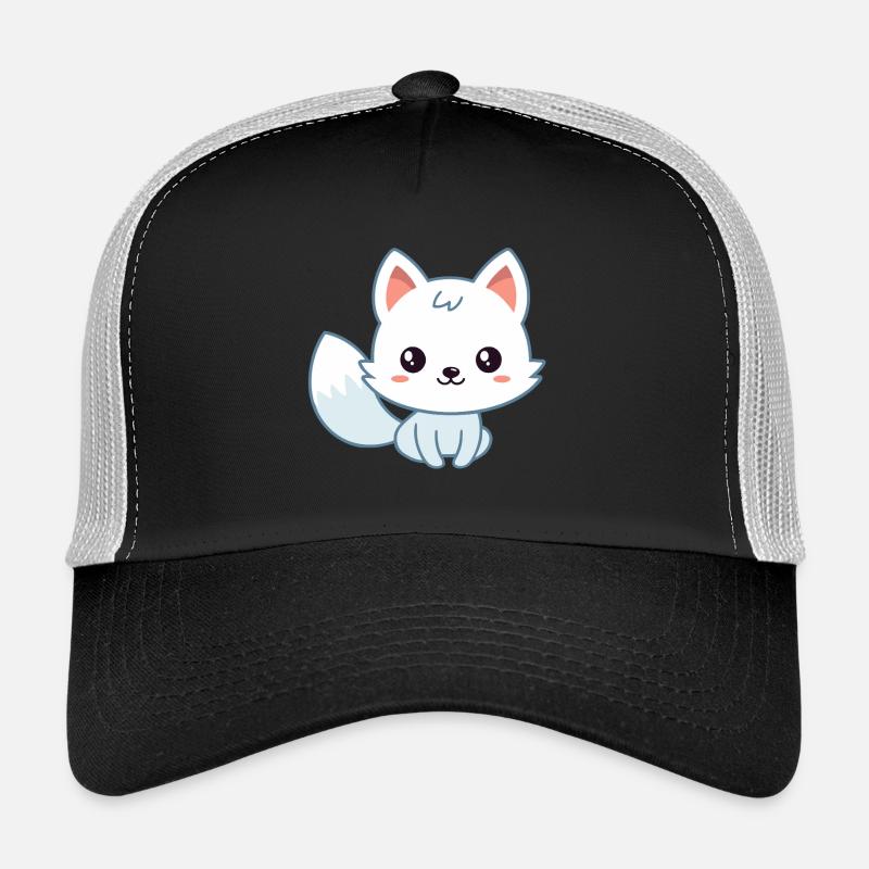 Renard pastel blanc kawaii Casquette trucker 