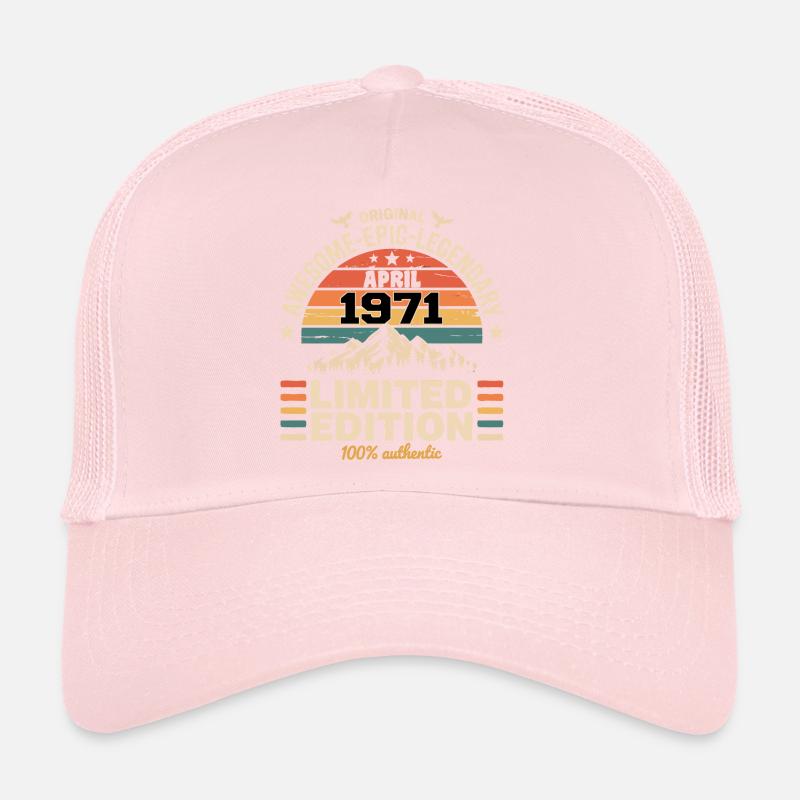 Millésime Anniversaire Avril 1971 Casquette trucker 