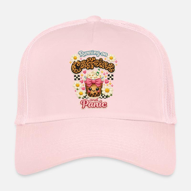 Café Chaos Patch Leopard Latte Casquette trucker 