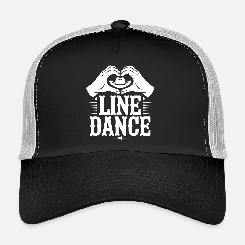 Line Dance Heart Hands Logo Trucker Cap