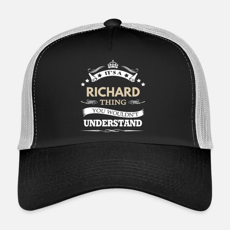 C’est un nom personnalisé à la Richard Casquette trucker 