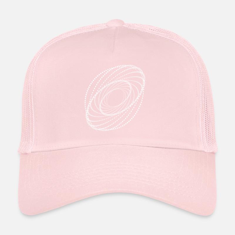 Vortex en spirale pointillée Casquette trucker 
