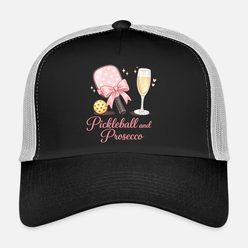 Pickleball et flair Prosecco Casquette trucker 