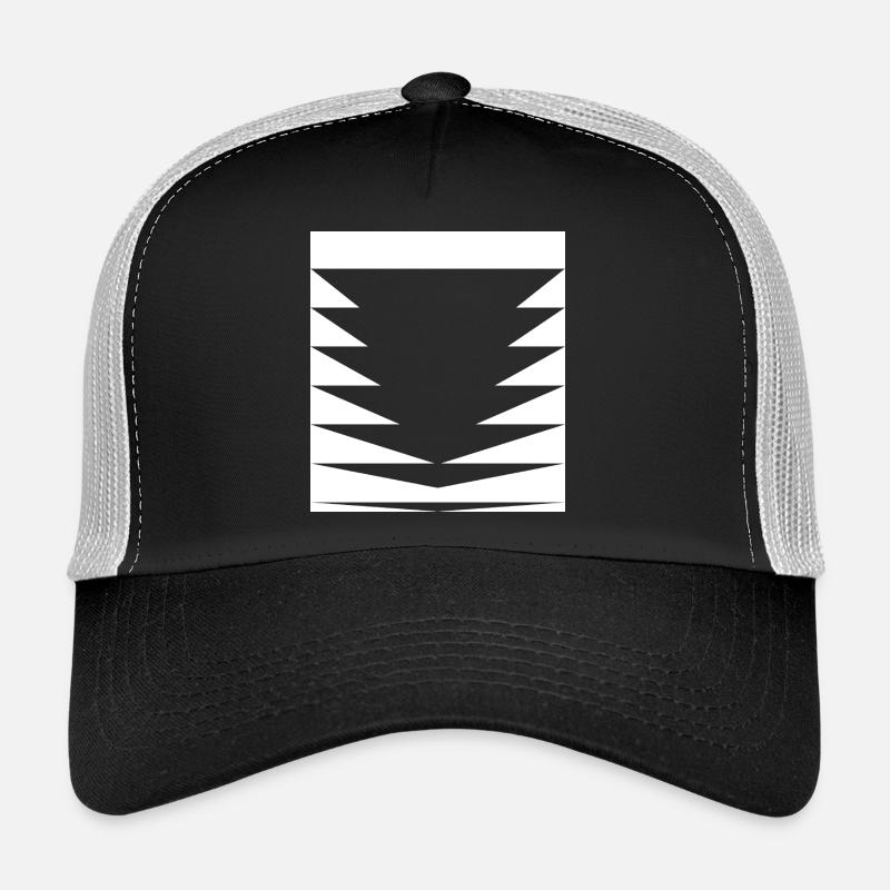 Motif de triangles noirs Casquette trucker 