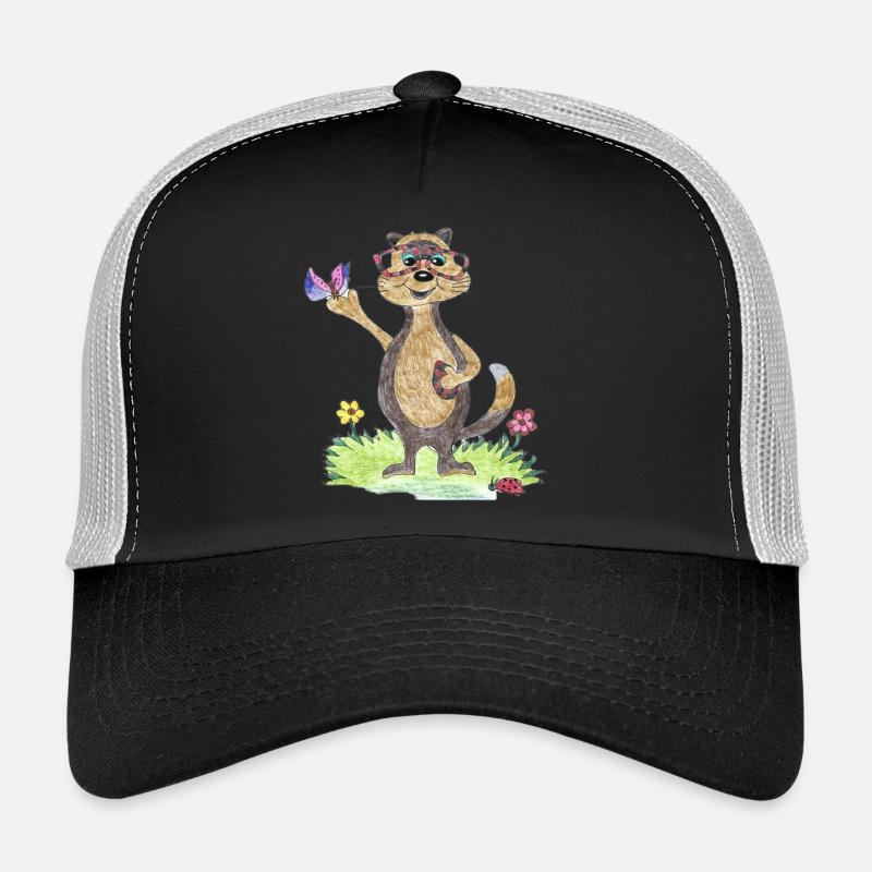 Otter Max - Casquette trucker - noir/gris pierre