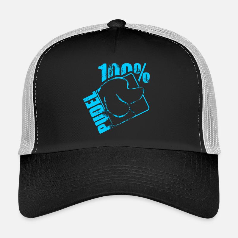 PUDEL 100 - Trucker Cap - Schwarz/Steingrau