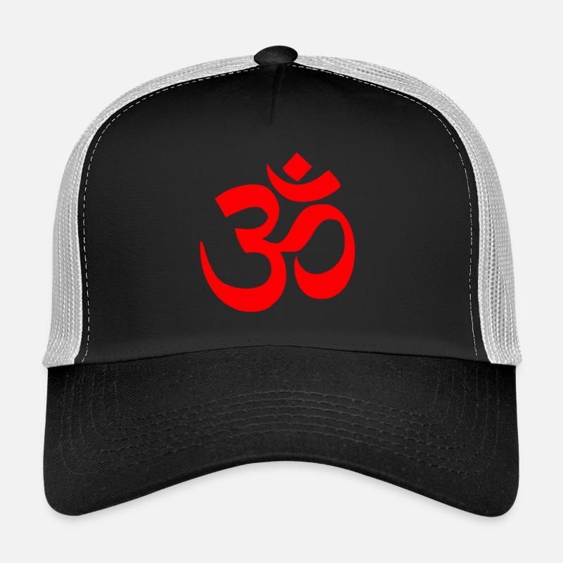 om rouge Casquette trucker 