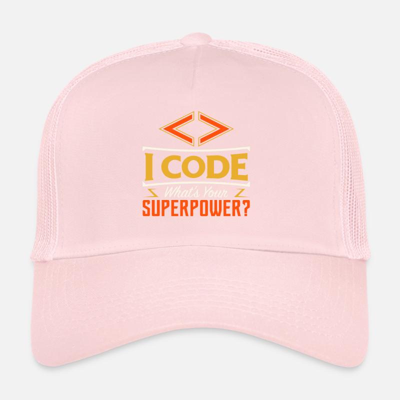 I code what's your superpower ? Trucker Cap