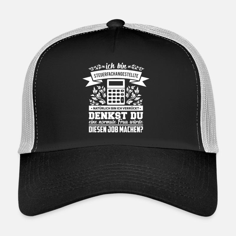 Normale Frau das machen Steuerfachangestellte - Trucker Cap - Schwarz/Steingrau