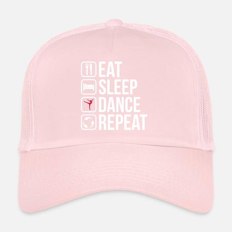 Mangez Sleep Dance Repeat Casquette trucker 