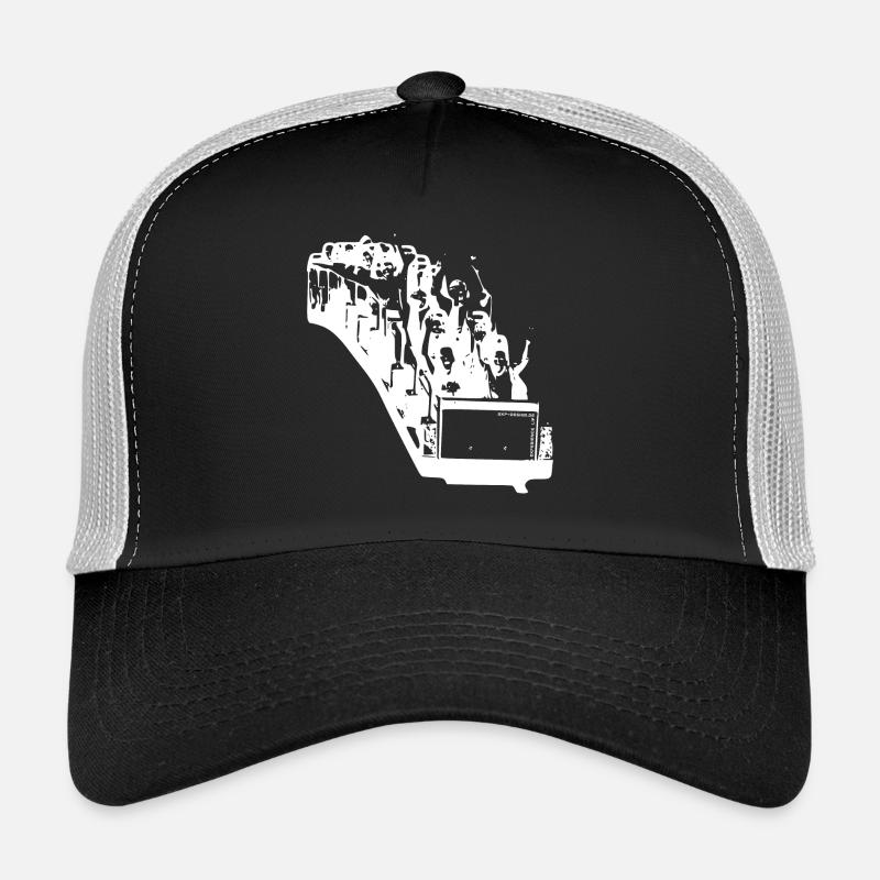 gxp life is a rollercoaster white - montagnes russes Casquette trucker 