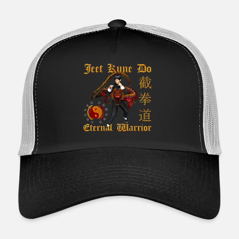 Jeet Kune Do Warrior - Trucker Cap - black/stone grey