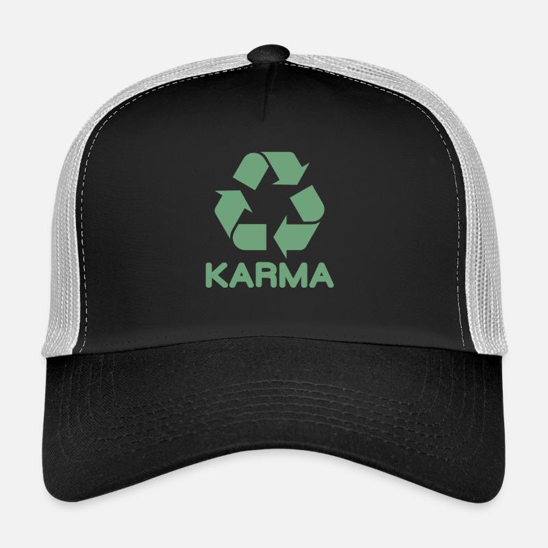 Karma idée de cadeau de répétition - Casquette trucker  - noir/gris pierre