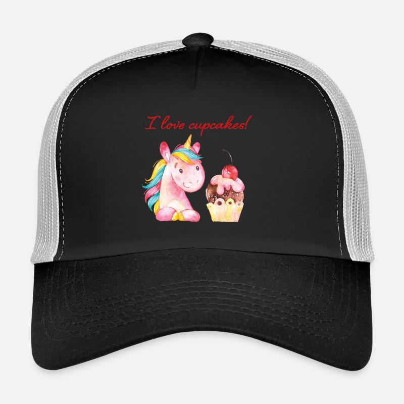 I love cupcakes Unicorn Einhorn Trucker Cap