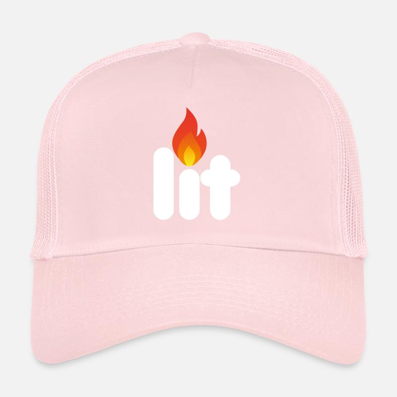lit white Trucker Cap