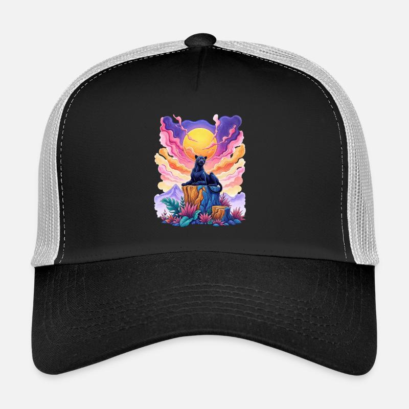 Panther on top Trucker Cap