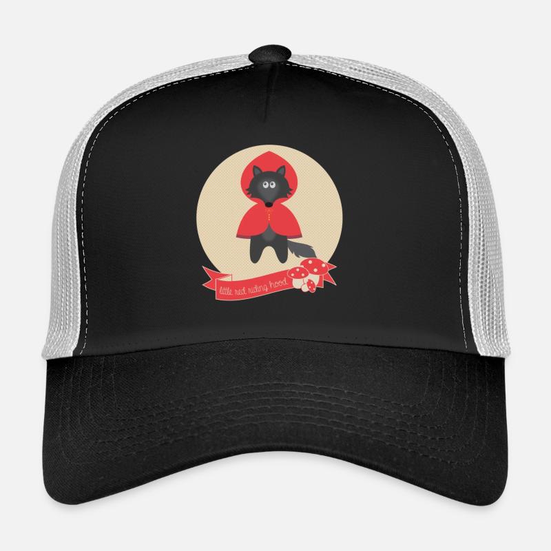 Wolf Rotkäppchen - Trucker Cap - Schwarz/Steingrau