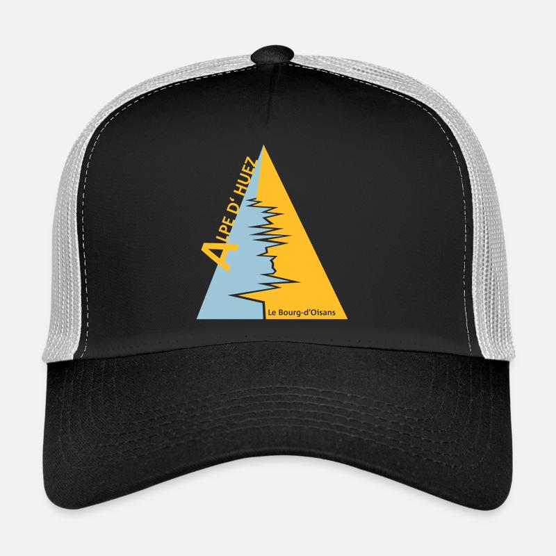 Alpe d'Huez - Trucker Cap - Schwarz/Steingrau