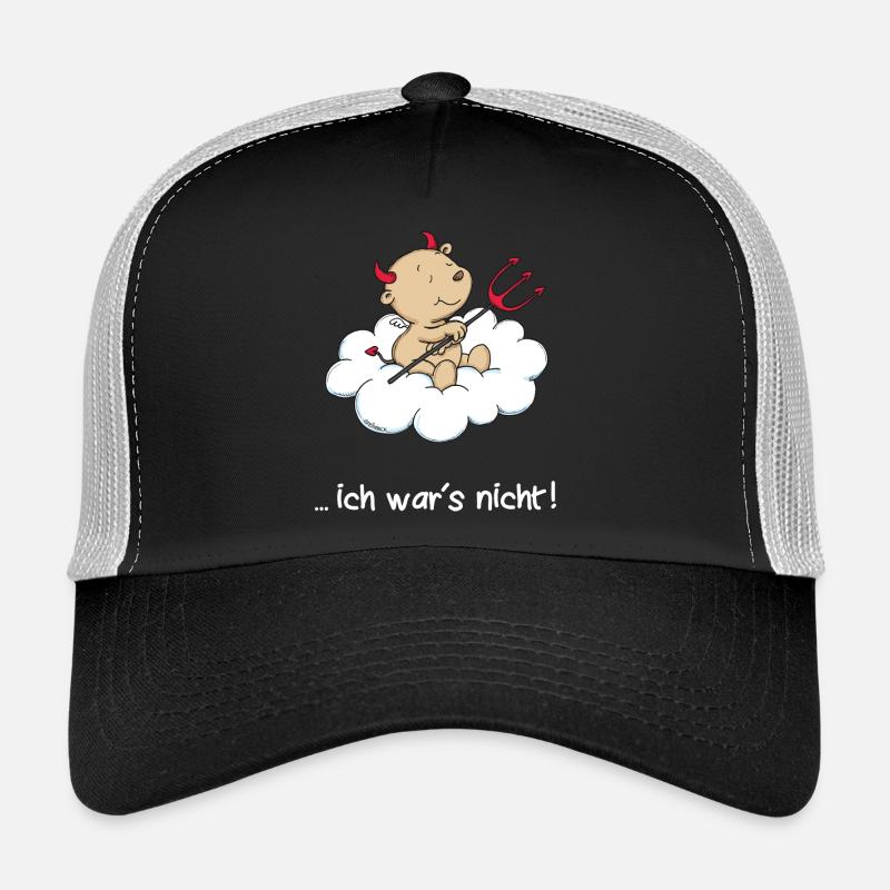Engel_Teufel ichwarsnicht - Trucker Cap - Schwarz/Steingrau