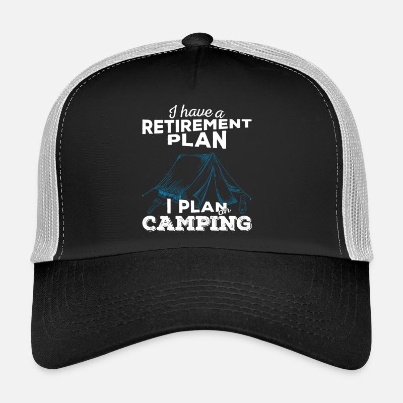 Régime de retraite de camping (lumière) Casquette trucker 