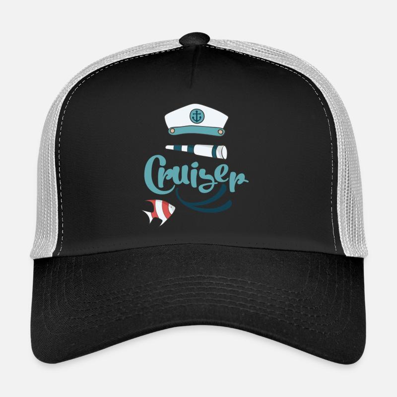 Kreuzfahrt - Trucker Cap - Schwarz/Steingrau