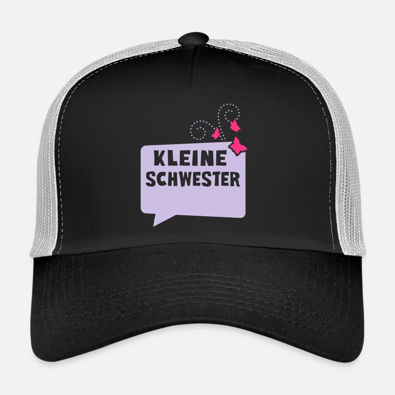 Little Sister - speech bubble - Trucker Cap - black/stone grey