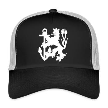 Düsseldorf - Düsseldorfer Löwe - Trucker Cap - Schwarz/Steingrau - Vorne