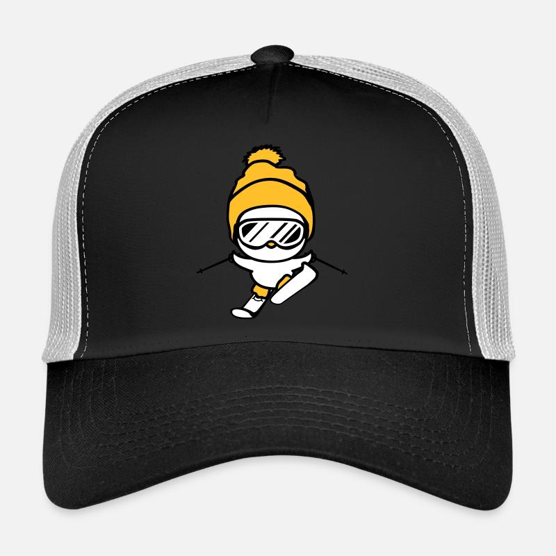 ski poussin hiver oiseau amusement petit doux n Casquette trucker 
