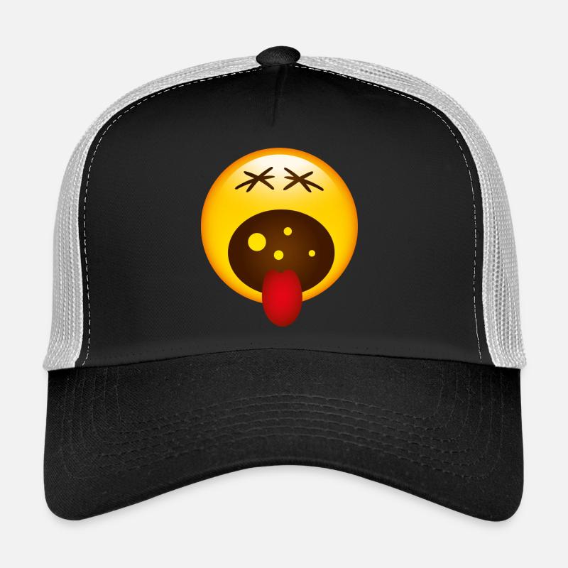 Smiley Screaming - Casquette trucker - noir/gris pierre
