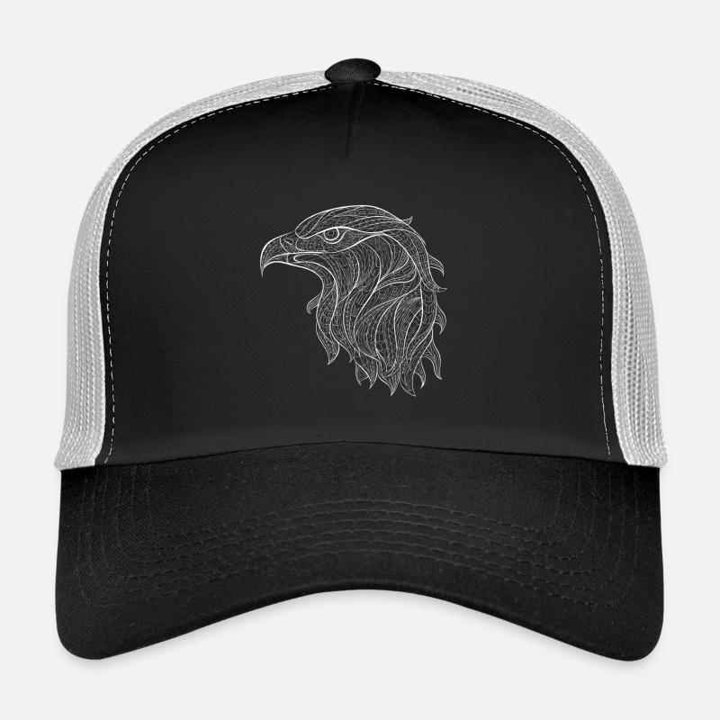 Eagle - Eagle - Trucker Cap - black/stone grey