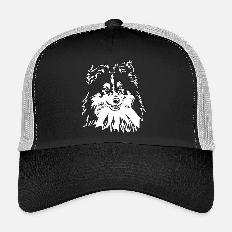 Sheltie Head "Black Edtion" Trucker Cap