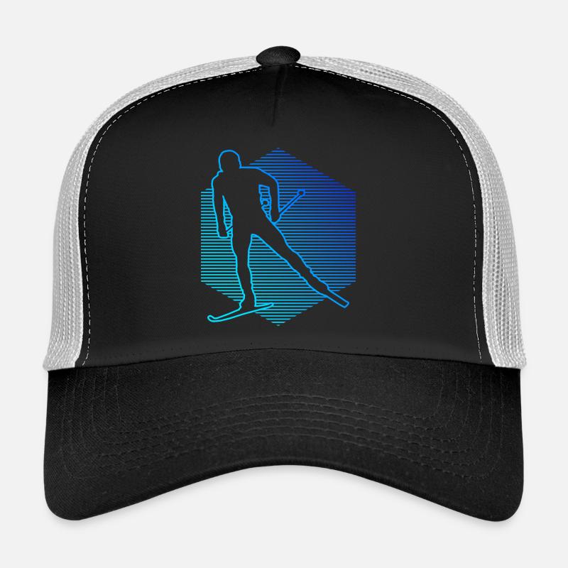Langlauf Classic Damen Herren Langlauf Langlauf Kl - Trucker Cap - Schwarz/Steingrau