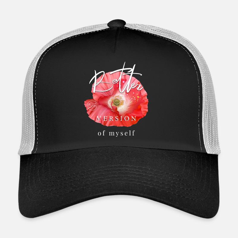 Mohnblume Muttertag Geschenk cooler Spruch Garten - Trucker Cap - Schwarz/Steingrau