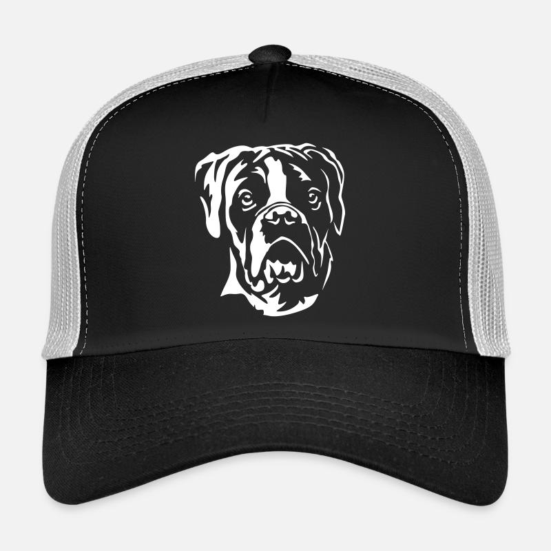 Boxer Head « Black Edition » Casquette trucker 