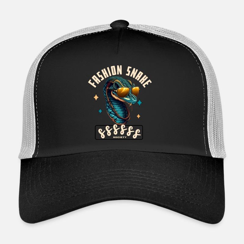 Serpent Glam Couture - Trucker Cap - black/stone grey