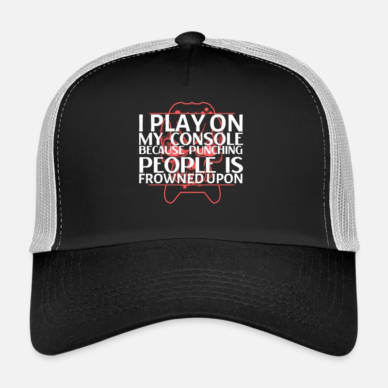 Je joue sur ma console Casquette trucker 