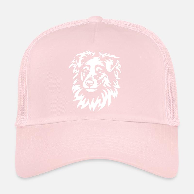 Miniature Australian Shepherd Kopf "Black Edition" Trucker Cap