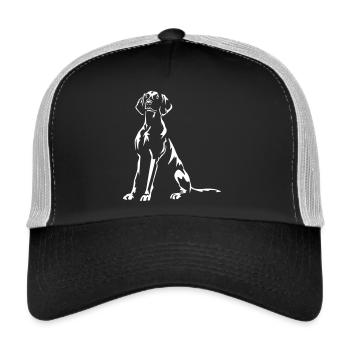 Magyar Vizsla "Black Edition" - Trucker Cap - Schwarz/Steingrau - Vorne