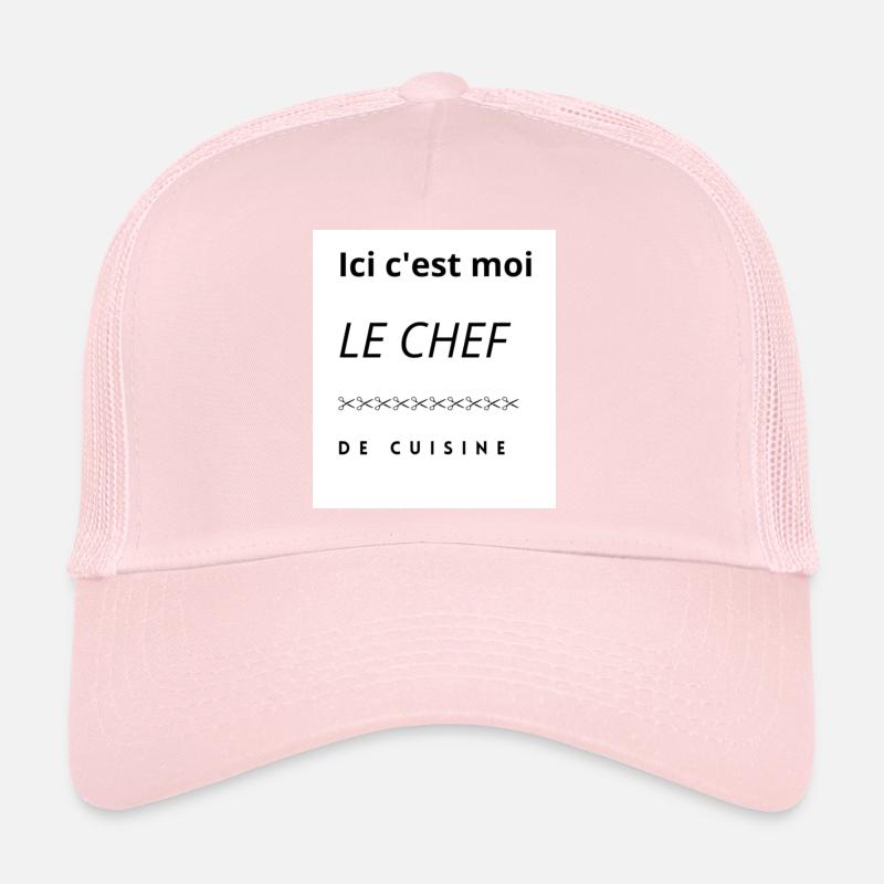 Ici c est moi le chef de cuisine Casquette trucker 