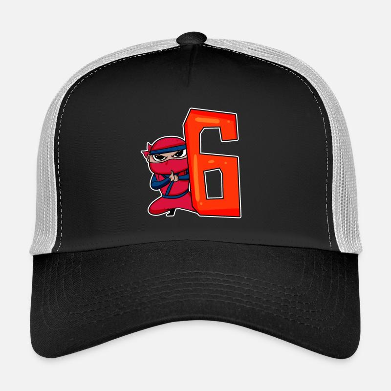 6 Jahre Junge Ninja - 6 Geburtstag - Ich bin 6 Trucker Cap