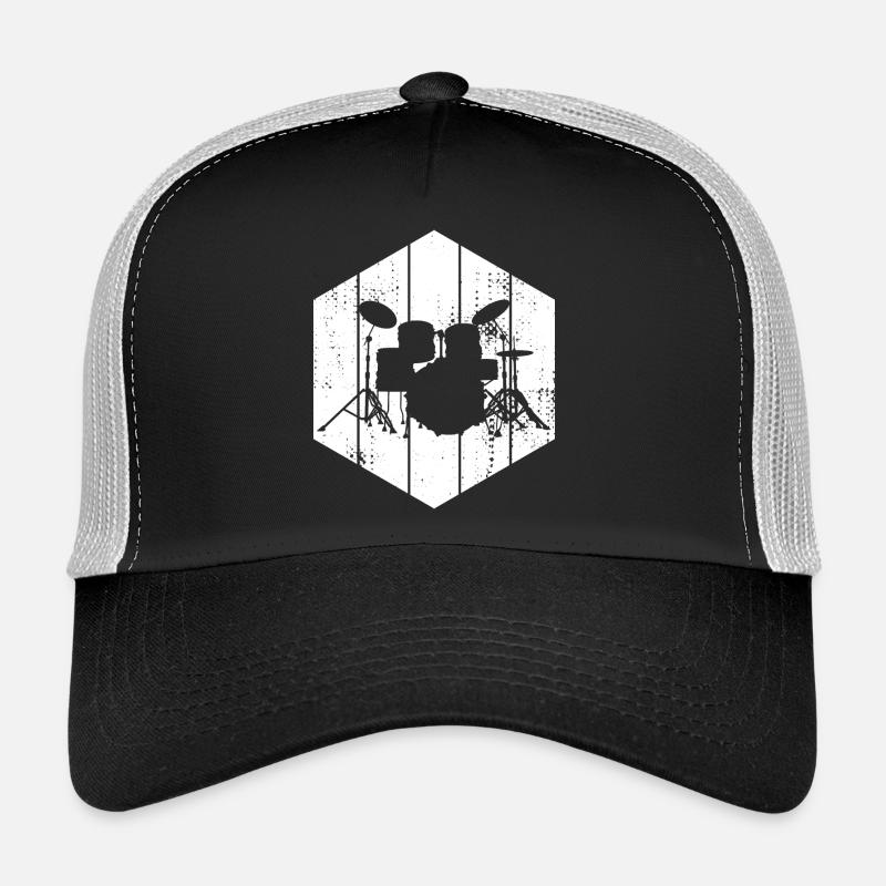 Dessin de la batterie Casquette trucker 