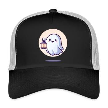 Ghost - Trucker Cap - Schwarz/Steingrau - Vorne