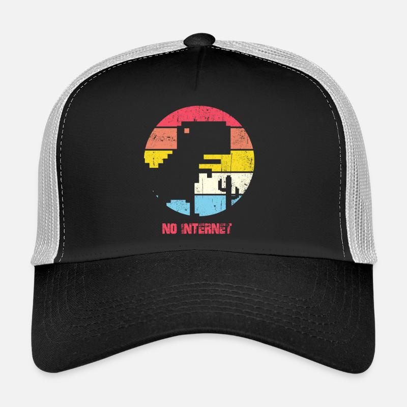 Pas d’Internet Sunset City Silhouette Casquette trucker 
