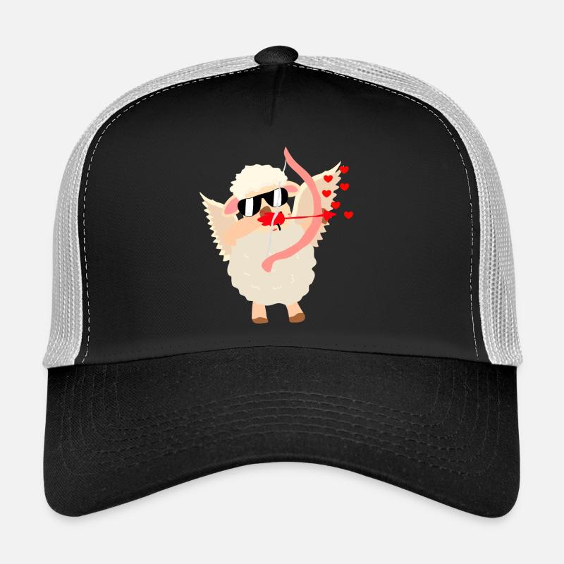 Kuscheliges Liebes-Schaf mit Bogen Trucker Cap